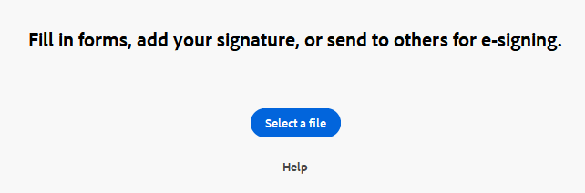 Adobe Acrobat - Select a file