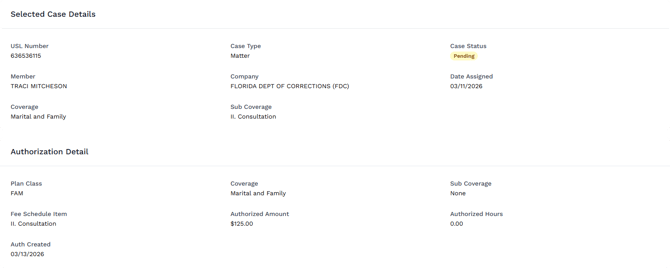 Attorney Portal - Claim Request - File a Claim - Claim Details