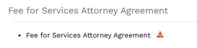 Attorney Portal - Helpful Information - DOwnload Attorney Agreement