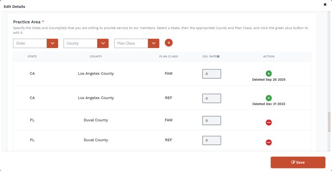 Attorney Portal - Practice Area - Edit