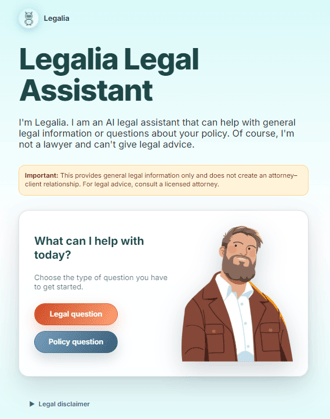 Legalia AI - UI