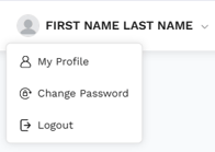Member Portal - Profile and log out