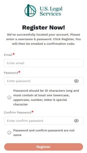 Member Portal - Register Now popup
