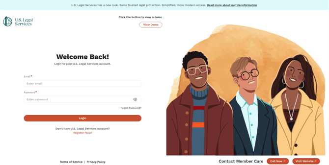 Member Portal - Sign in Page