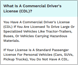 Enrollment - CDL tooltip